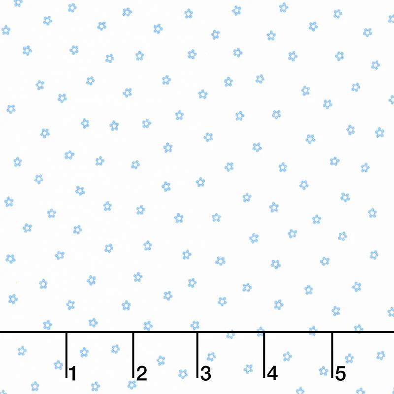 1930's Basics - Flowers Blue Yardage