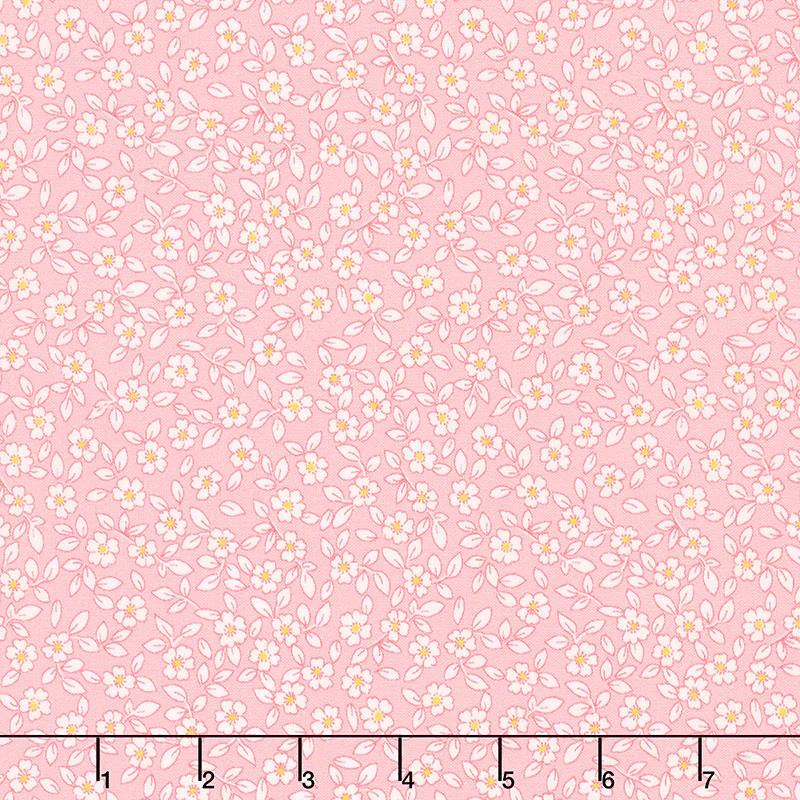 1930's Basics - Flowers Pink Yardage