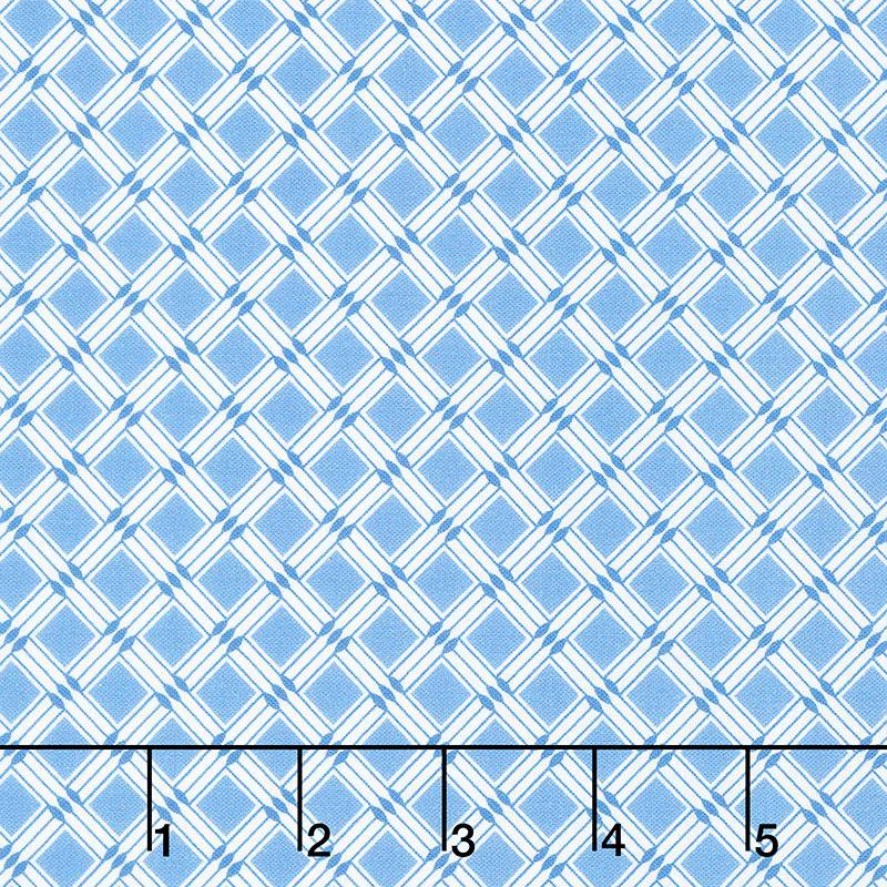 1930's Basics - Geometric Blue Yardage