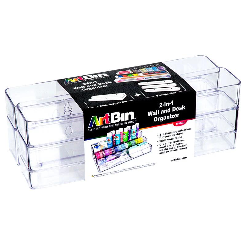 2-in-1 Desk and Wall Organizer