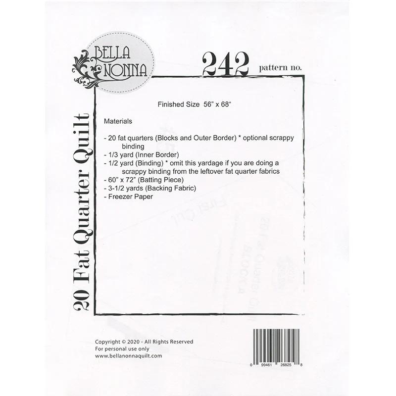 20 Fat Quarter Quilt Pattern