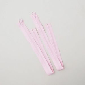 20" Hoop Pull Zipper - Pink - Two Pack