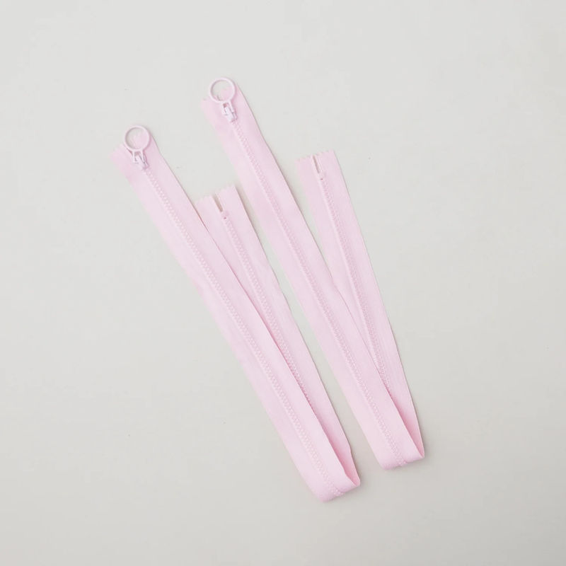 20" Hoop Pull Zipper - Pink - Two Pack
