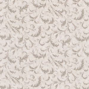 3 Sisters Favorites Vintage Linens - Flourishing Plaza Silver Yardage