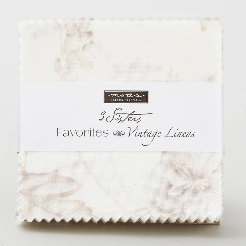 3 Sisters Favorites Vintage Linens Mini Charm Pack