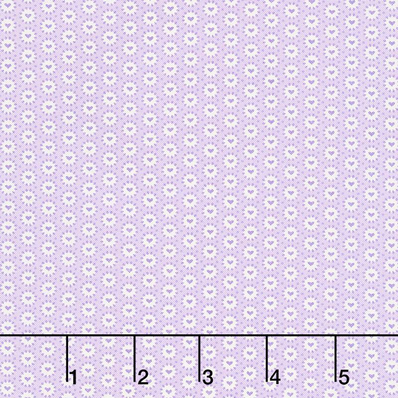 30's Playtime - Be Mine Lilac Yardage