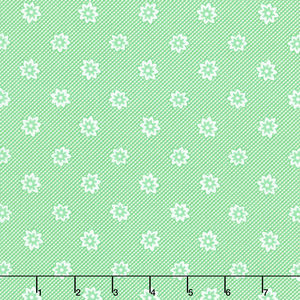 30's Playtime - Blooming Blossoms Aloe Yardage