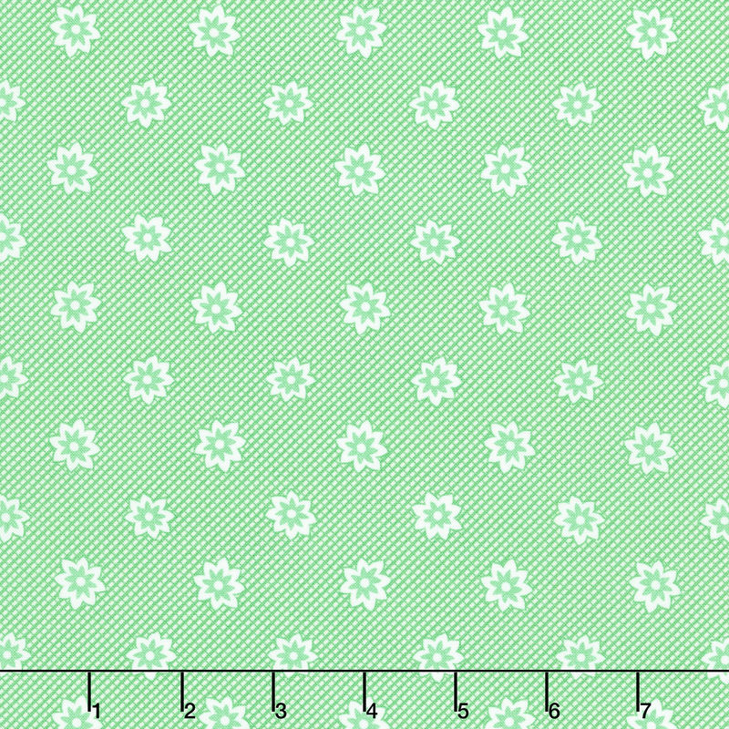 30's Playtime - Blooming Blossoms Aloe Yardage