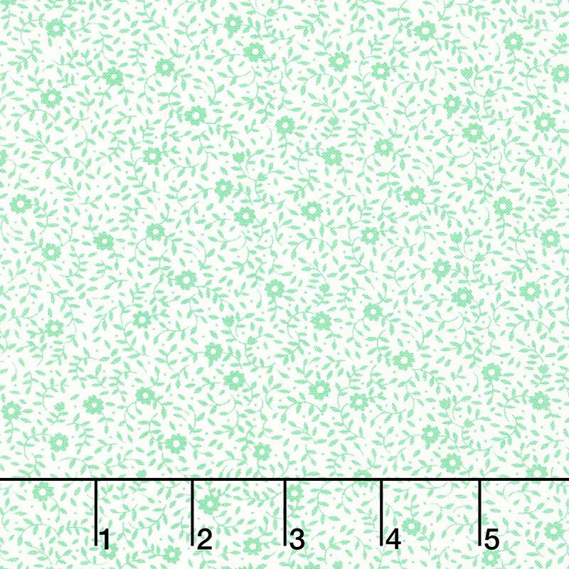 30's Playtime - Blooming Vine Aloe Yardage