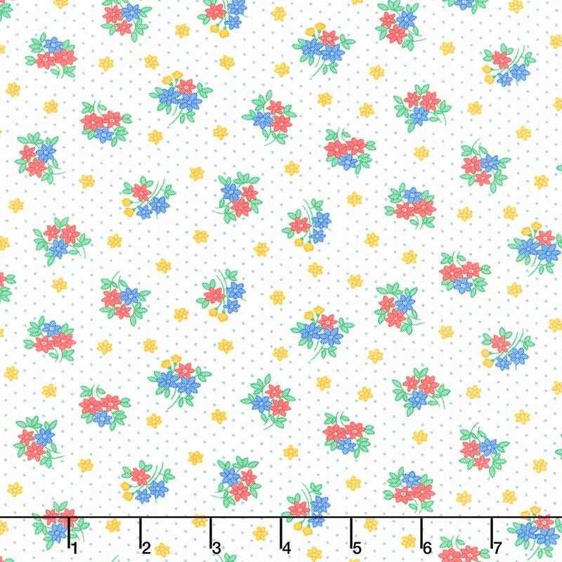 30's Playtime - Bouquet Toss Eggshell Yardage