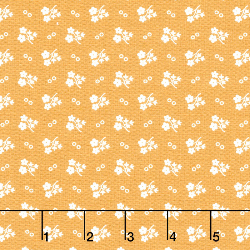 30's Playtime - Daisy Dots Buttercup Yardage