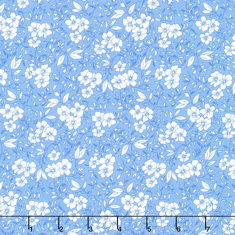 30's Playtime - Friendly Blooms Sky Yardage