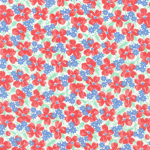 30's Playtime - Garden Party Eggshell Yardage