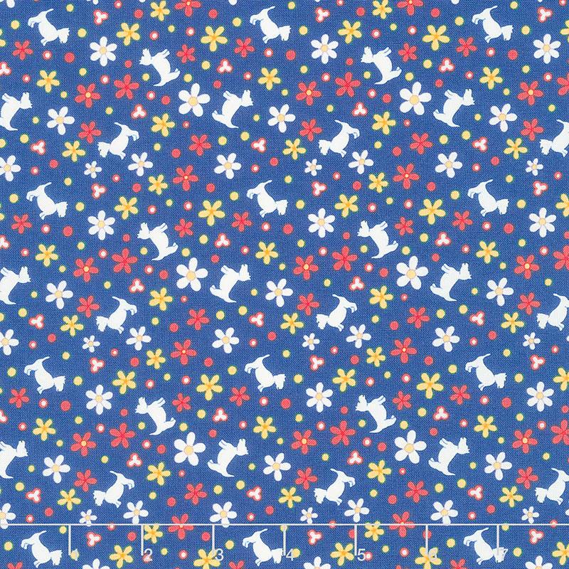 30's Playtime - Scottie Stroll Bluebell Yardage