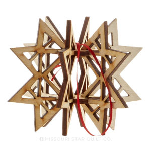 3D Missouri Star Ornament