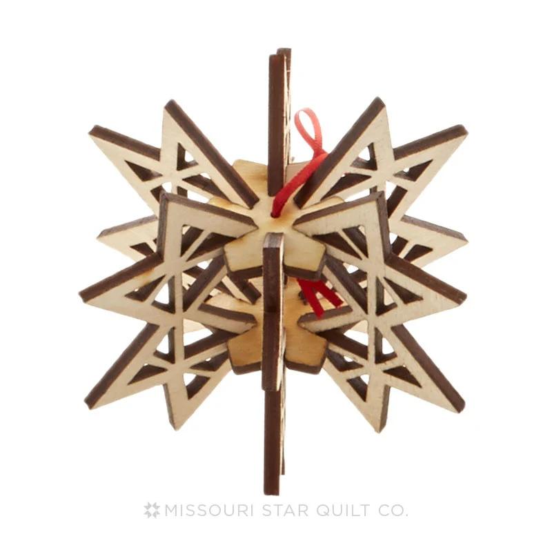 3D Missouri Star Ornament