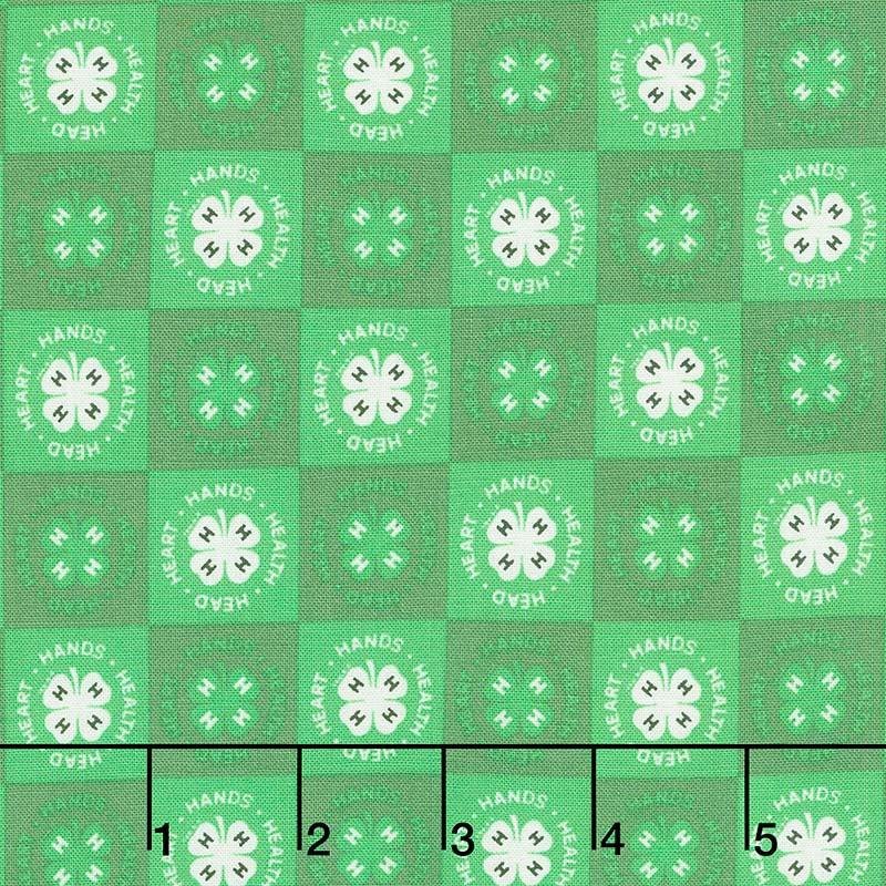 4-H - Clover Blocks Green Yardage