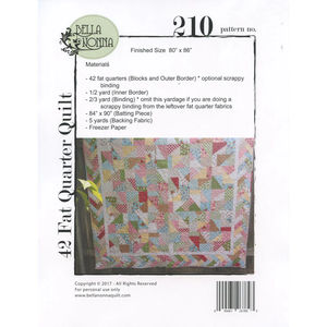 42 Fat Quarter Quilt Pattern
