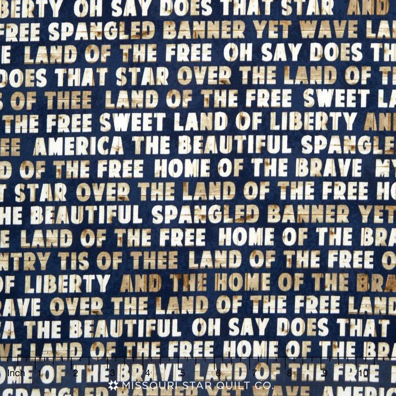 4th on the Farm - Words Americana Yardage