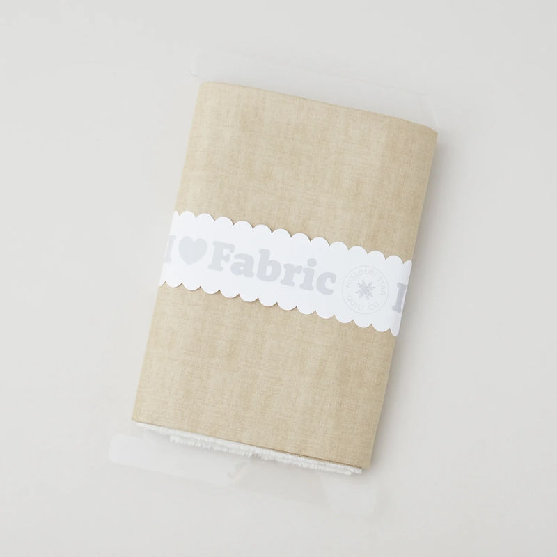 5 Yards on a Missouri Star Acrylic Bolt - Laundry Basket Favorites Linen Texture - Sand
