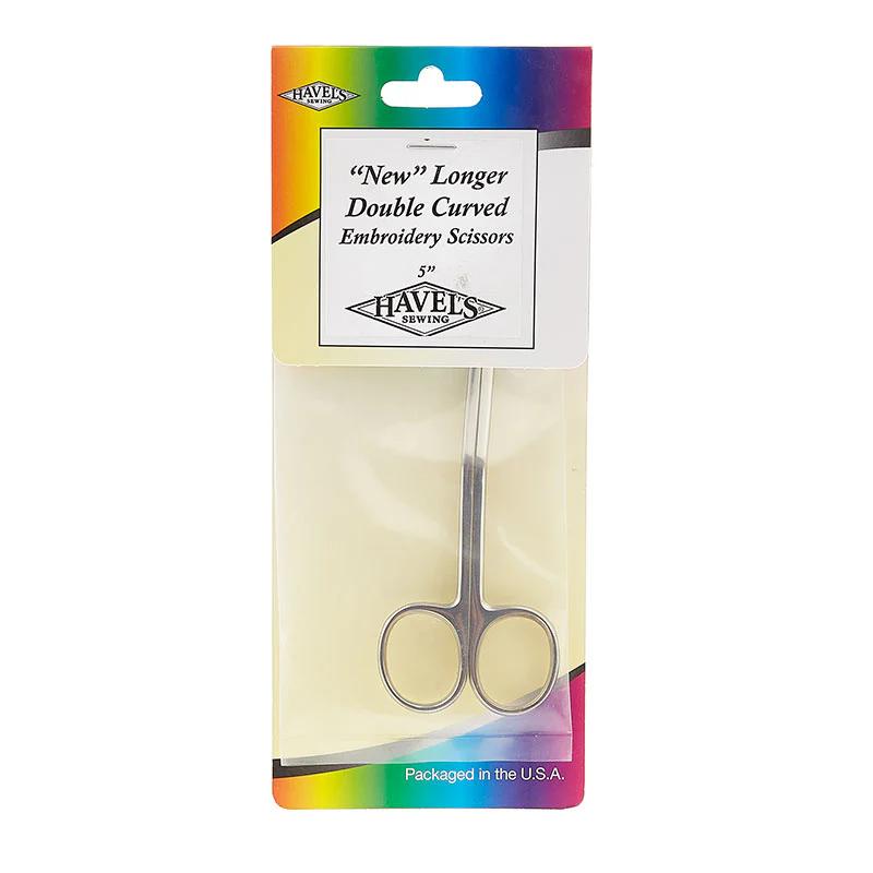 5" Long Double Curved Embroidery Scissors