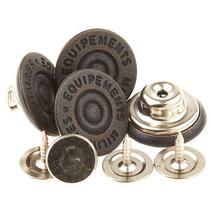 5/8" Dungaree Nickel Buttons 4ct.