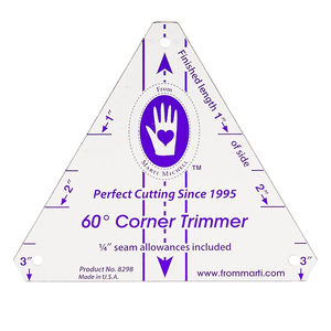 60-Degree Corner Trimmer Template