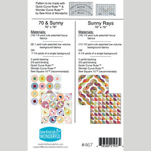 70 & Sunny Sunny Rays Quilt Pattern