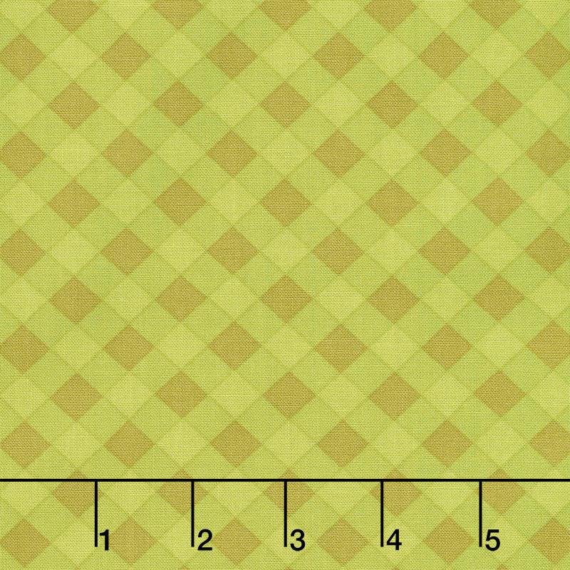 A Blooming Bunch - Check It Avocado Yardage