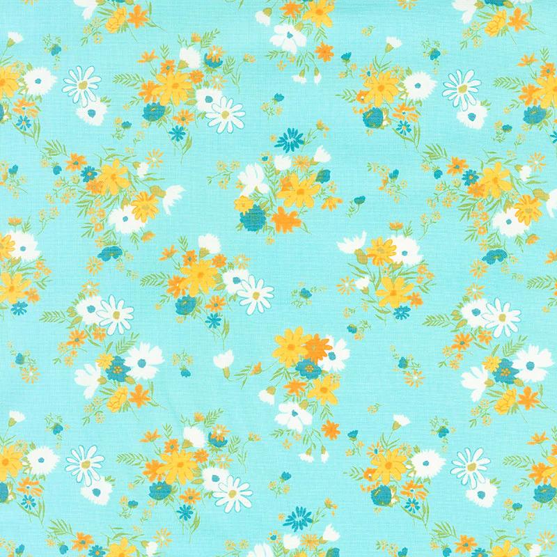 A Blooming Bunch - Easy Breezy Aqua Yardage
