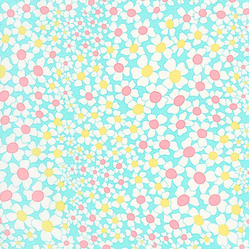 A Blooming Bunch - Flower Power Aqua Yardage