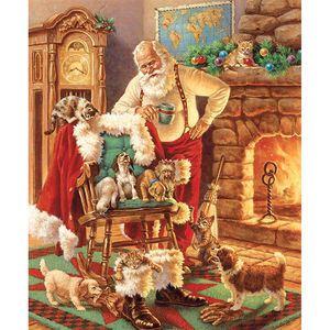 A Classic Christmas - Santa and Friends Multi Panel