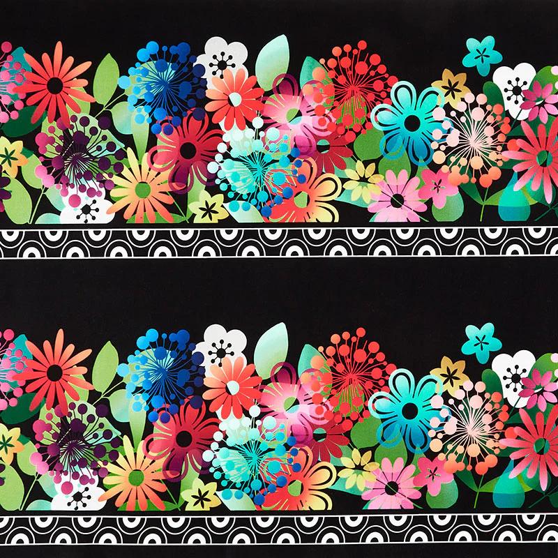 A Groovy Garden - Border Stripe Multi Yardage