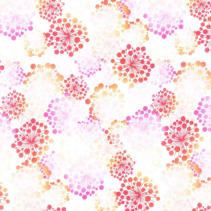 A Groovy Garden - Dandy Red Yardage