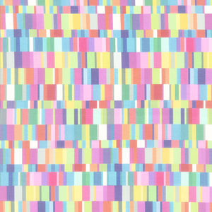 A Groovy Garden - Color Block Stripe Multi Yardage