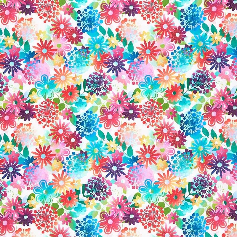 A Groovy Garden - Garden Small Multi Yardage
