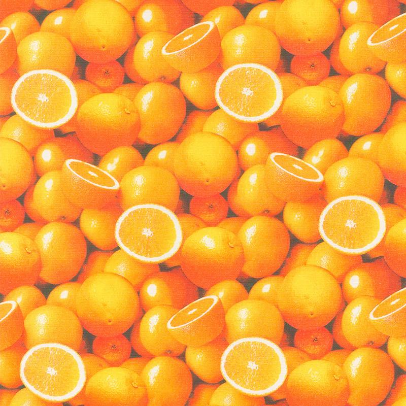 A La Carte - Orange Multi Digitally Printed Yardage