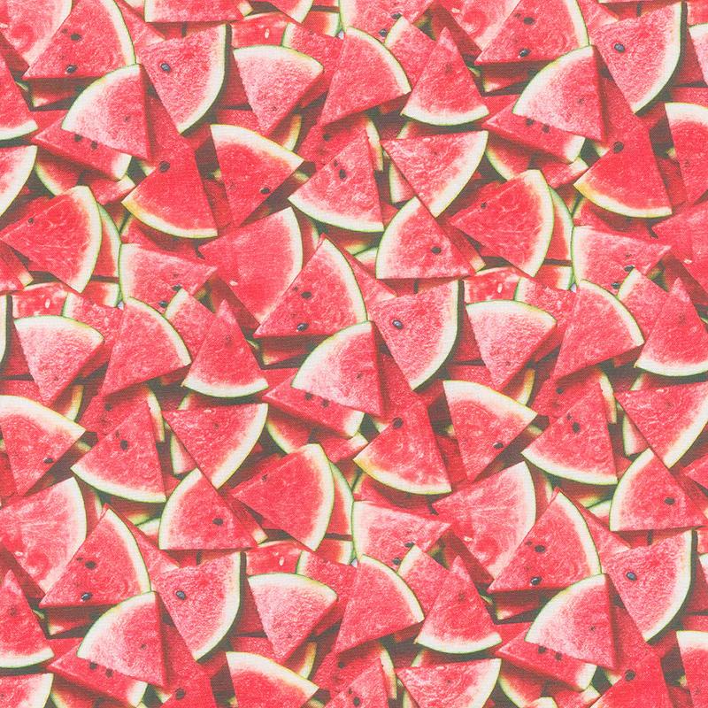 A La Carte - Slice of Life Watermelon Multi Digitally Printed Yardage