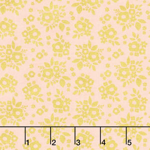 A Little Bit of Sparkle - Bouquet Pink Metallic Yardage