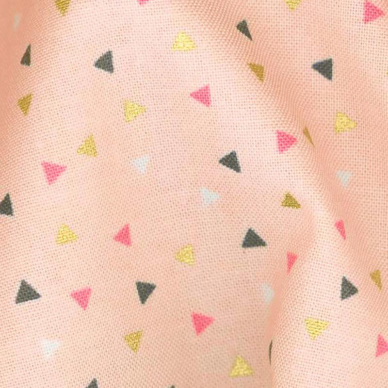 A Little Bit of Sparkle - Scatter Pink Metallic Yardage