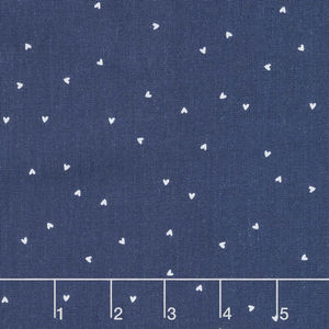 A Little Sweetness - Sweetness Hearts Navy Yardage