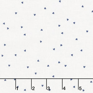 A Little Sweetness - Sweetness Hearts White Yardage