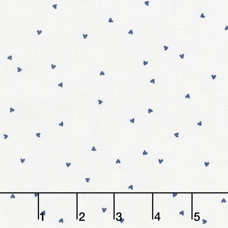 A Little Sweetness - Sweetness Hearts White Yardage