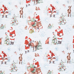 A Magical Christmas - Large Allover Blue Yardage