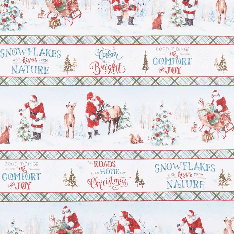 A Magical Christmas - Repeating Stripe Multi Yardage