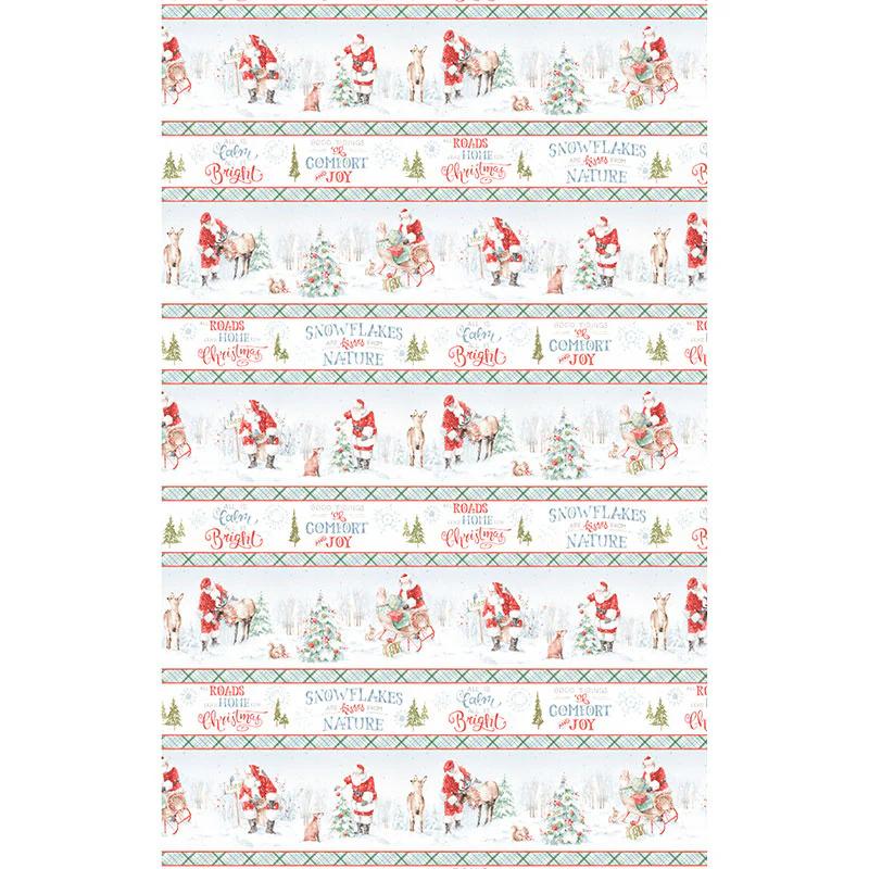 A Magical Christmas - Repeating Stripe Multi Yardage