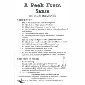 A Peek from Santa Pattern