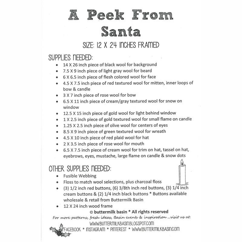 A Peek from Santa Pattern