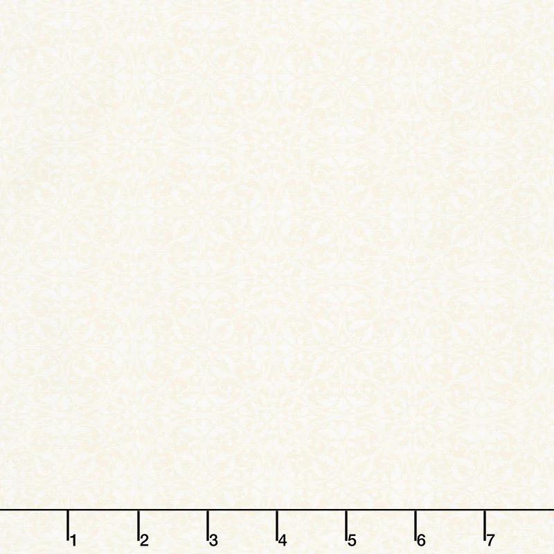 A Poinsettia Winter - Cream Tiles Yardage