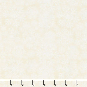 A Poinsettia Winter - Snowflakes Cream Yardage